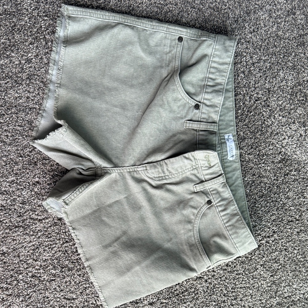 Carve Designs Olive Green Womens  Cutoff Jean Shorts